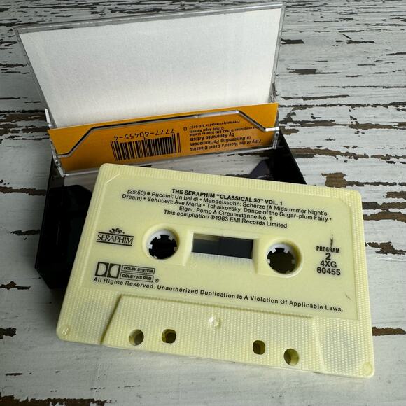 THE SERAPHIM "CLASSICAL 50" 1983 EMI Records Cassette Tape Vintage Tchaikovsky - Picture 3 of 6